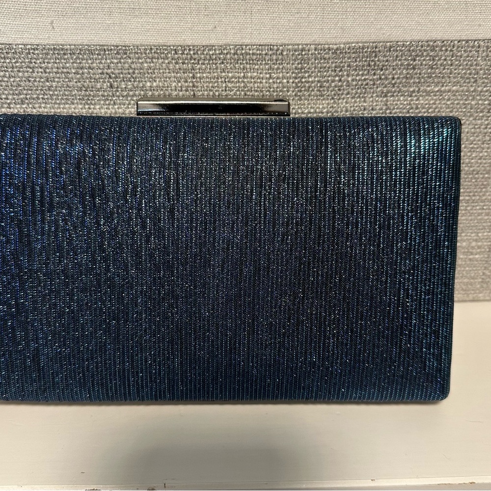 Blue Shimmer Evening Clutch